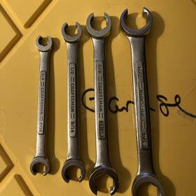 Va-44174-4173-44172-44171 Craftsman -va-44174-4173-44172-44171 Vintage 4pc Sae Flare Nut Line Wrench Set Made In Usa