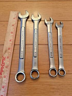 Va-4469 Craftsman Vintage 4 Piece Combination Wrench Series