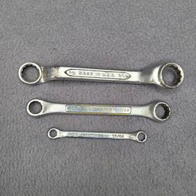 Vv43926 Craftsman Lot Of 3 12pt Double Box End Wrenches 1/2 Inch To 7/32 Made In Usa