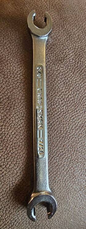 Vv44174 Craftsman Double End Flare Nut Line Wrench 7/16 Inch X 3/8 Made In Usa Vv 44174 Vv44174 Craftsman Double End Flare Nut Line Wrench 7/16 Inch X 3/8 Made In Usa Vv 44174
