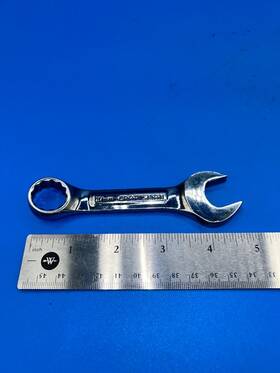 T-8-11 Craftsman W44118 Tools Stubby Combination Wrench 17mm Usa