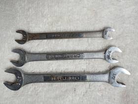 W44579 Craftsman Three Sae Double Open End Wrenches