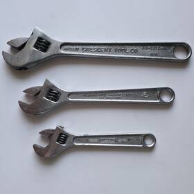 Ap-6a Crescent Diamond Williams Vintage Usa Adjustable Wrench Lot 6 Inch 8 10 Diamalloy