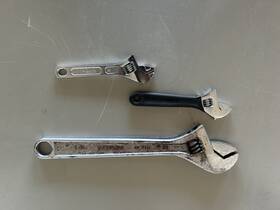 F0bcb9 Crescent Various Brand Adjustable Wrenches Set Of 3