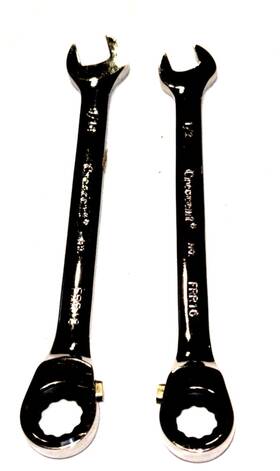 Frr18 Crescent Frr16 Pair Of Combination Reversible Ratcheting Wrenches 12 Point 1/2 And 9/16