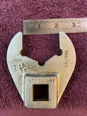 1234-31 Daco 1-15/16 Inch Heavy Duty 3/4 Drive Crowfoot Flare Nut Wrench Stc Vintage