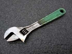 D74p Diamond Vintage 4 Inch Adjustable Wrench Crystal Green Handle Made In Usa