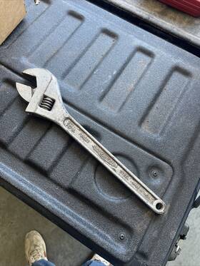D718 Diamond Tool Diamalloy 18 Inch Adjustable Wrench Crescent Style