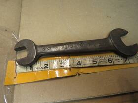 Q-1191 Dodge Vintage Dual Size Open End Wrench # 10c 8 Inch X 3/4 7/8