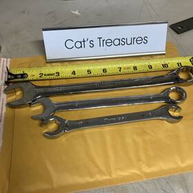 11522 Duralast Gearhead Unbranded Combination Wrench Lot 17mm 19mm 22mm