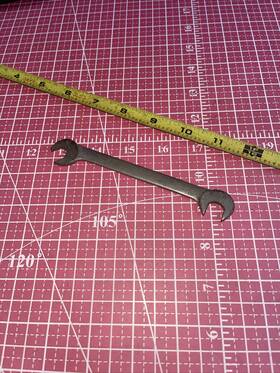 Duro Chrome 1823 Usa No Sae 7/16 In Open End Ignition Wrench Vintage 4 Way