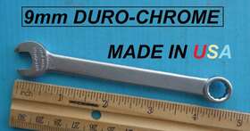 44009 Duro-chrome 9mm Combination End Wrench - Part Number Made In Usa