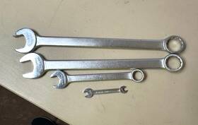 44016 Duro-chrome 44026 44024 4 Combination Wrenches Metric 26mm 24mm 16mm 7mm 6mm See Pics