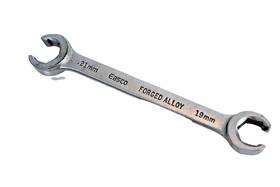 60621 Easco Tools Usa 19mm - 21mm Metric Double Flare Nut Wrench 6 Point