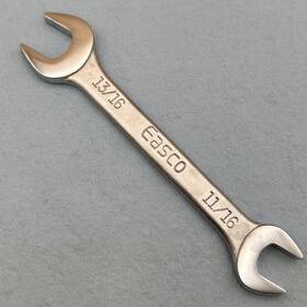 611126 Easco Tools 11/16 Inch X 13/16 Double Open Wrench 61 1126 Usa -excellent
