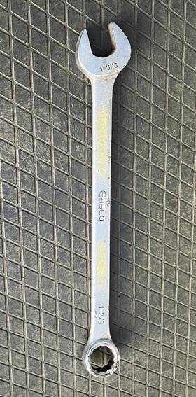63144 Easco 1 3/8 Inch 12 Point Sae Combination Box Wrench 20 Length Usa Made