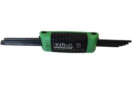 25581 Elkind Eklind Tools 8 Piece Sae Folding Torx Key Set Usa Green
