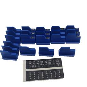 5405m Ernst Magnetic Wrench Organizer Modular Tray Rack - Blue Usa Made