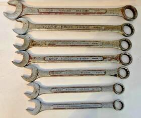 819-9008 Evercraft Jumbo Combination Wrenches Set Of 7 Drop Forged 12 Point See Descript