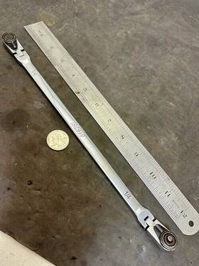 4s12 Ez Red 1/4 Inch Stick Combination Locking Flex Heads Vg Condition