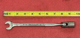 B714 Flex Vintage Truecraft Tools Metric 14mm Head And Socket Combo Wrench