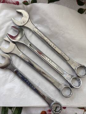 1469 Fuller Vtg Piece Open End Wrench Set 11mm To 14mm Made In Japan