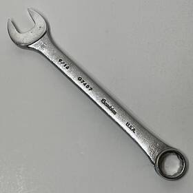 G7407 Gambles 9/16 Inch Combination Wrench Made In Usa Vintage Chrome 12 Point Sae
