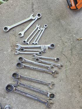 3681 Gearwrench Reversible Ratchet Wrenches. 8-22 24mm Used But Good