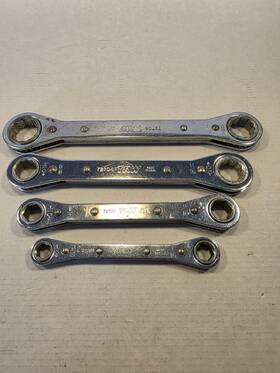 72706 Gearwrench Trw Ratcheting Wrench Double Box End Set Usa