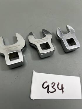 81604 Gearwrench 81607 81606 5/8 Inch 9/16 7/16 Crowfoot Wrench 3/8 Dr. Machinist Mechanic Tool