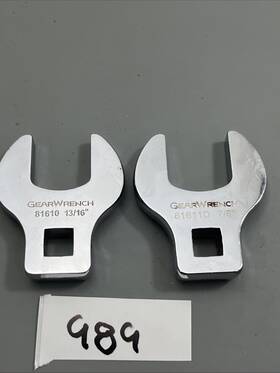 81611d Gearwrench 81610 13/16 Inch 7/8 Crowfoot Wrench 3/8 Dr. Machinist Mechanic Tool