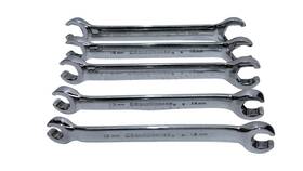 Gearwrench 81645 5pc Metric Double End Flare Nut Wrench Set 10-21mm 6-point