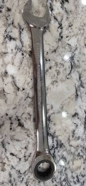 Gearwrench 86954 1- 1/16 Ratcheting Combination Wrench Chrome