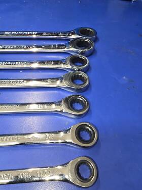 86958 Gearwrench 10pc Ratcheting Open End Sae Wrench Set 1/4 - 3/4