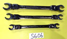 81694 Gearwrench Tools 3 Piece Sae. Flex-head Flare Nut Wrench Set 3/8 To 11/16
