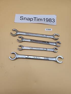 15504 Gm Performance Parts Wrench Set 4ea 15 17 11 10 12 13 11/16 5/8