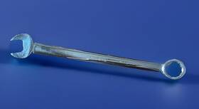 Mc32 Gray Vintage Canada Polished Chrome Combination Wrench 32mm 12 Point Euc