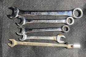 C19m Great Neck 5pc Vintage Combination/flex Head Wrenches Read Description