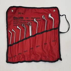Haidoshi Hb-384508a Double Offset Ring Wrench Set Metric 6mm To 22mm