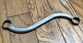 02072 Handy-hex Vtg Tools Usa 7/8 Inch 3/4 S Curved Obstruction Wrench 12pt Box End