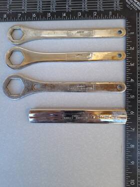 94429-78 Harley-davidson 4 Pc. Amf Tool Lot Spanner Wrench Shock Adjuster