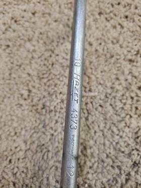 4373 Hazet 10 X 12mm Metric Obstruction 12 Point Box Wrench Made In Germany