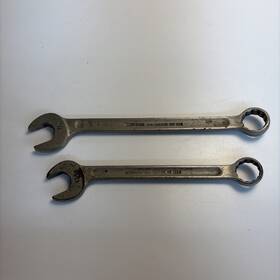 1226-1228 Herbrand Vintage Van Chrome Offset Box End Wrench Set Usa 1226 1228