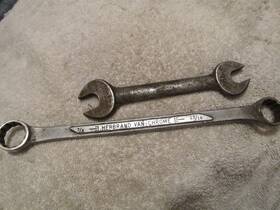 5931 Herbrand Lot Of 2 Vintage Wrenches #726 5/8 1/2 Inch And #5931 7/8 13/16 Combination