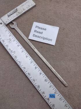 Lt11 Herbrand Vintage Usa 7/16 Inch Thin Tappet Open End Wrench Long Handle Single Head