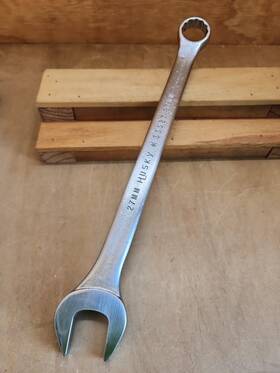 Husky 33527 Vintage Usa 33527-27mm Combination Wrench Satin Finish-no Marks