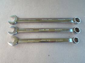 37521 Husky 37517 37519 Vtg Usa Metric Combination Wrench 21mm 19mm 17mm Polished Light Use Nice