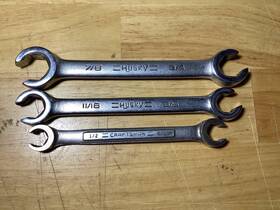 44171 Husky 39024 39022 2 And 1 Craftsman Flare Wrenches 7/8 Inch - 3/4 11/16 5/8 1/2 9/16