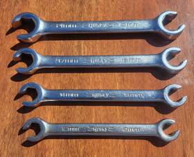 39519 Husky 39510 39513 39515 Usa Tools 10-21 Mm Metric Double Flare Nut Line Wrenches Set Of 4
