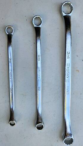 39812 Husky 39822 39816 3pc 12-point Box End Wrench Set 3/8 1-1/16 Chrome Sae Usa Tools
